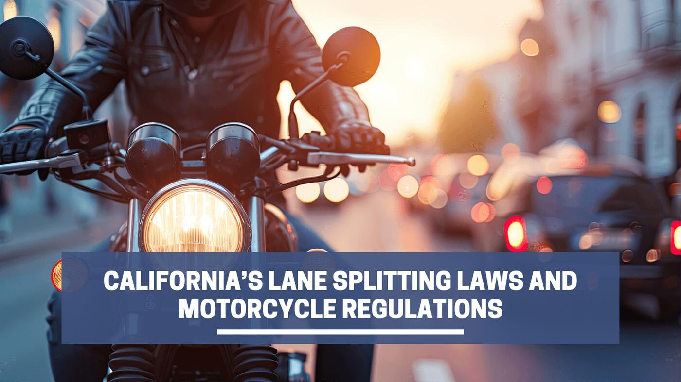 Leyes de división de carriles y uso de motocicletas en California